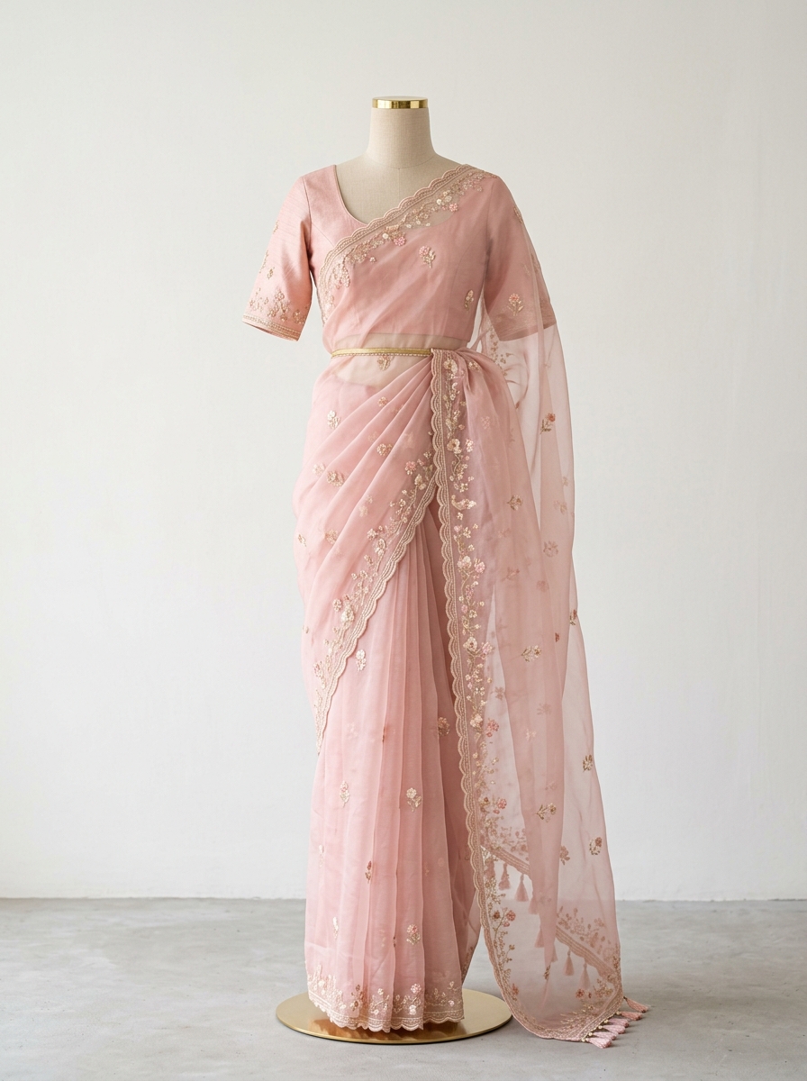 Blush Pink Organza